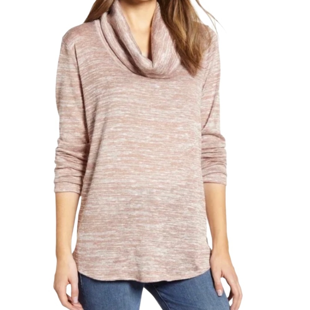 Caslon Womens Sweater Taupe Beige